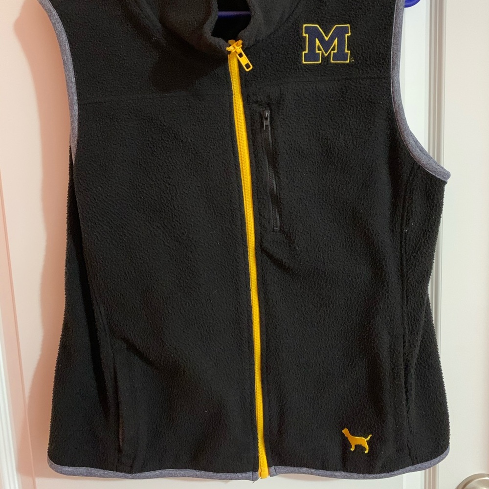 University of Michigan Zip-Up fleece vest